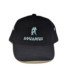 Aquarius Zodiac Astrology Hat Baseball Cap PresentGift Thick Material Adjustable
